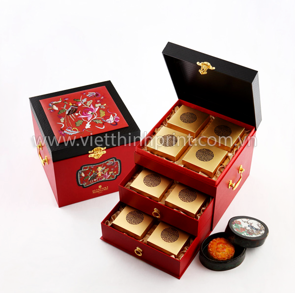 Hộp bánh trung thu nhiều ngăn cao cấp - 78