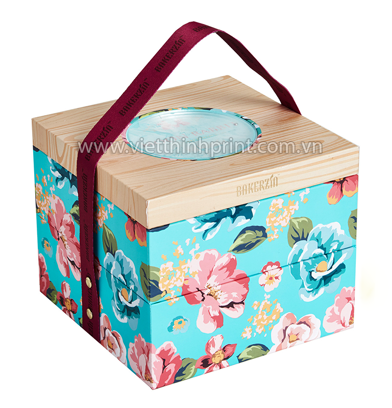 Hộp bánh trung thu cao cấp 2 tầng - 80